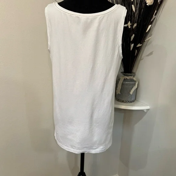 Jane and John whimsical gold designs sleeveless shirt in size Large. NWT - Picture 6 of 9